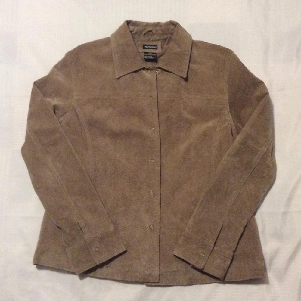 Vintage leather Western shirt jacket, ❤️ EUC!